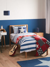 little home at John Lewis Patchwork Stars Quilted Bedspread, Multi