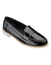 Heavenly Soles Patent Loafers Wide E Fit