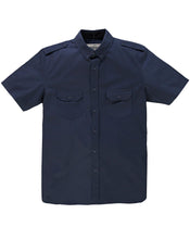 Jacamo Short Sleeve Navy Military Shirt Long