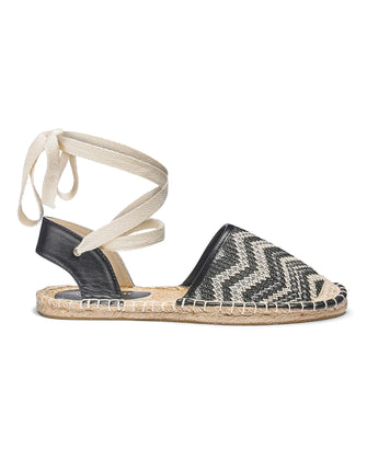 Leg Tie Flat Espadrilles Extra Wide EEE Fit