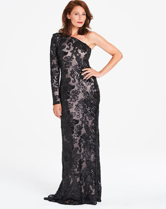 Gina Bacconi Lace Maxi Dress