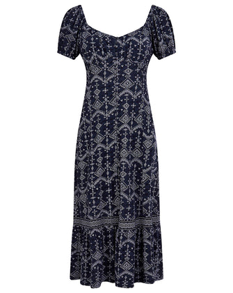 Monsoon Square Neck Jersey Print Dress