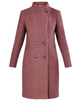 Monsoon Blake Boucle Funnel Neck Coat