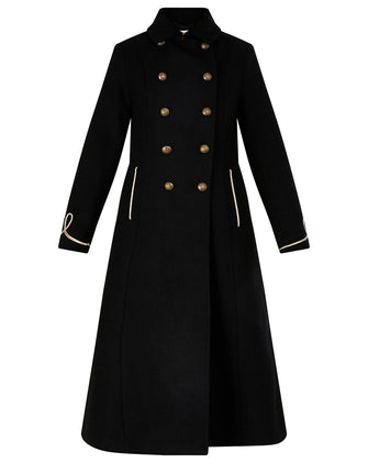 Monsoon Minnie Military Long Wool Coat