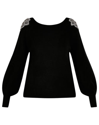 Monsoon Embellished Scoop Neck Jumper