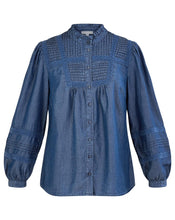 Monsoon Lace Insert Denim Blouse