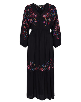 Monsoon Glenn Embroidered Midi Dress