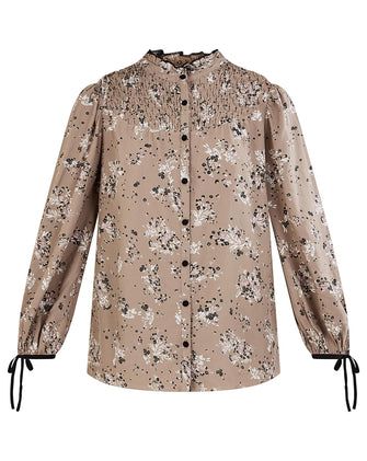 Monsoon Ditsy Print Button Blouse