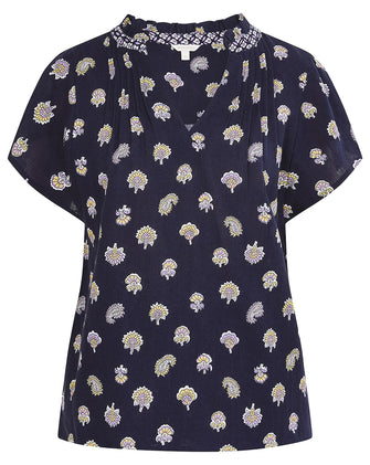 Monsoon Floral Print Shell Top