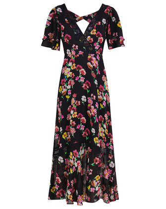 Monsoon Mina Print Tea Dress