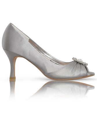 Perfect Gina Jewel Trim Peep Toe