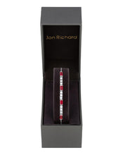 Jon Richard Silver Plated Cubic Zirconia Red Baguette Toggle - Gift Boxed