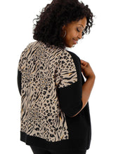 Leopard Woven Back Cardigan