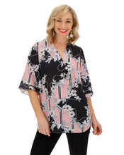 Black/Blush Ladder Insert Tunic