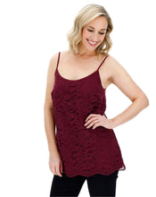 Aubergine All Over Lace Cami