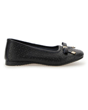 Embossed Leather Ballerinas Wide E Fit