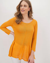 Saffron Dip Back Swing Tunic