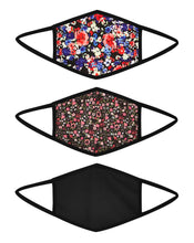 3 Pack Floral Printed Face Coverings