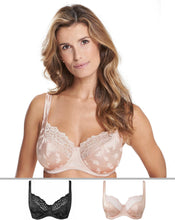 Pretty Secrets 2 Pack Laura Full Cup Black/Blush Bras