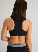 Active Black Zip Front Sports Bra - 34C