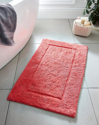 Supersoft Snuggle Cotton Bath Mat Coral