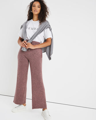 Mauve Wide Leg Jogger