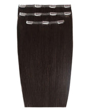 Beauty Works Deluxe Clip in 18inch Ebony Hair Extensions