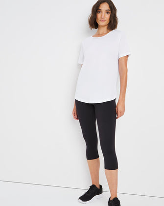 Sustainable Black Active Crop Legging