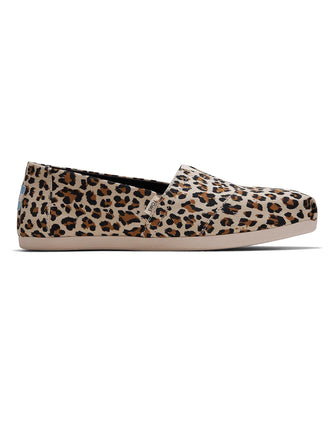 Toms Leopard Alpargata Vegan Canvas Espadrille Standard Fit