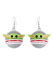 Disney Mandalorian Baby Yoda Flashing Christmas Earrings