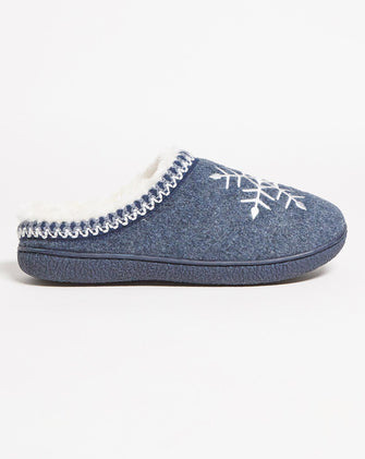 Cushion Walk Snowflake Slipper Wide E Fit