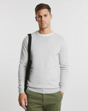 Grey Marl Cashmere Crew Neck Sweater