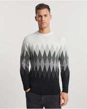 Charcoal Chevron Crew Neck Sweater