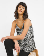 Abstract Mono Print Strappy Cami