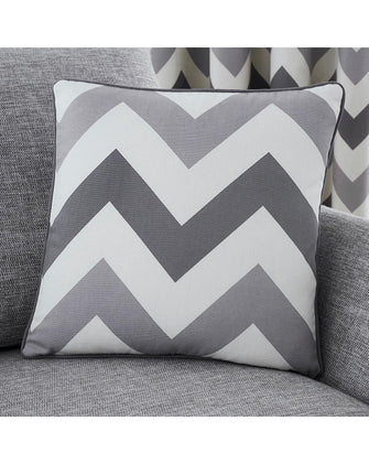 Chevron Print Filled Cushion