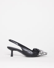 Two Tone Slingback Court Shoe Wide E fit