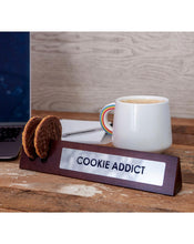 Cookie Addict Wooden Desk Sign