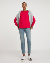 Crimson Cotton Basic Crew Neck Long Sleeve T-Shirt