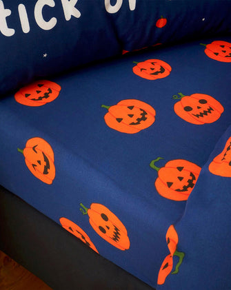 Catherine Lansfield Halloween Dogs Single Fitted Sheet