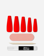 BLK Listed Instant Acrylic Nails Red trans