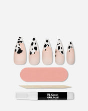 BLK Listed Instant Acrylic Nails Cow Print