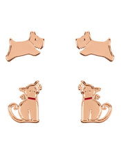 Radley Rose Gold Animal Stud Earrings