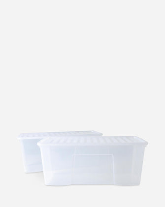 Wham Crystal 133L Box and Lid 2pk