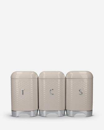 Lovello Set of 3 Canisters Latte